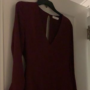 Lush S Maroon Romper